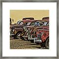 Rusty Row Framed Print