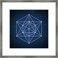 Sacred Geometry  Minimal Hipster Symbol Art Framed Print