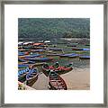 Sacred Island, Phewa Lake, Nepal Framed Print