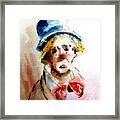 Sad Clown Framed Print