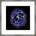 Sagittarius Zodiac Sign Stars Constellation Framed Print