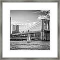 Sailboat On The East River Framed Print