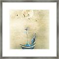 Sailing By The Moon Framed Print