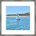 Sailing Out Of The Harbor Framed Print