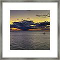 Sailing To Sunset Framed Print