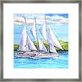 Sailing Yacht British Virgin Islands Framed Print
