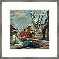 Sailors Yarning Framed Print