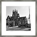 Saint Josephs - Philadelphia Pennsylvania In Black And White Framed Print