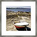 Saint Mary's Island In Low Tide. Framed Print