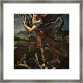 Saint Michael Defeats Satan Framed Print