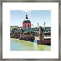 Saint-pierre Bridge In Toulouse Framed Print