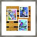 *sale* 3 11 X 14 In. Bird Prints With Framed Print