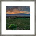 Salinas Valley Sunset Framed Print