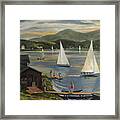 Sailing At Lake Morey Vermont Framed Print