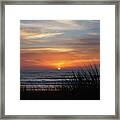 Samoa Dunes Sunset Framed Print