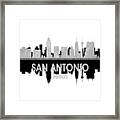San Antonio Tx 4 Squared Framed Print