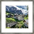 San Cassiano - Alta Badia, Italy - Travel, Landscape Photography Framed Print
