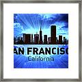 San Francisco City Skyline Framed Print