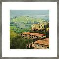 San Gimignano Vista Framed Print