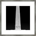 San Jacinto Star Black And White Framed Print