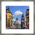 San Miguel Church Street Framed Print