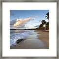 Sand And Sea Framed Print