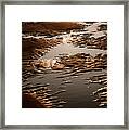 Sand And Water Abstract Framed Print