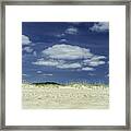 Sand Grass And Sky Framed Print