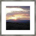 Sand Wash Basin Sunsett Framed Print