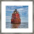 Sandy Point Shoals Lighthouse Framed Print