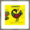 Sankofa Knowledge Framed Print