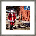 Santa Claus Is Coming To Town In Tombstone Arizona Framed Print