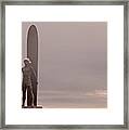 Santa Cruz Santa Surfer Framed Print