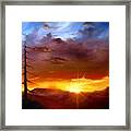 Santa Fe Sunset Framed Print