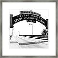 Santa Monica Pier Arch Framed Print
