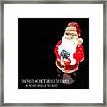 Santa Truths Quote Framed Print