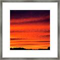 Saskatchewan Prairie Sunset Framed Print