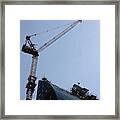 Scaffolding Ii... Yeah... Way The Hell Up There... Framed Print