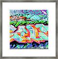 Scape, Screaming Creative And Positive Energy, Graffiti Art North 11th Street, San Jose 1990 Framed Print