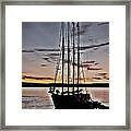 Schooner Sunrise #6 Framed Print