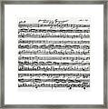 Schubert, Score Of Gretchen Am Spinnrade 1st Page Of Autograph Score Framed Print