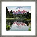 Schwabacher Landing Sunrise Framed Print