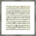Score For The Opening Of Swan Lake By Tchaikovsky Framed Print