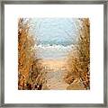 Sea Grass Abstract Framed Print