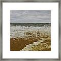 Seafoam And Spray On An Unforgettable Day Framed Print