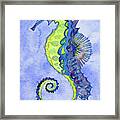 Seahorse Noveau Framed Print