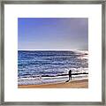 Searching To The Sea Framed Print