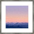 Seascape At Sunrise Framed Print