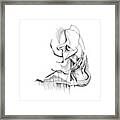 Seated Ennui Framed Print