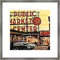 Seattle Market Framed Print